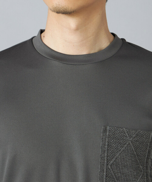 COMME CA MEN(コムサメン)の「ダイヤ柄コンビ Tシャツ(Tシャツ/カットソー・メンズ・チャコールグレー/ブラック/ホワイト・M/L)」の17枚目の写真
