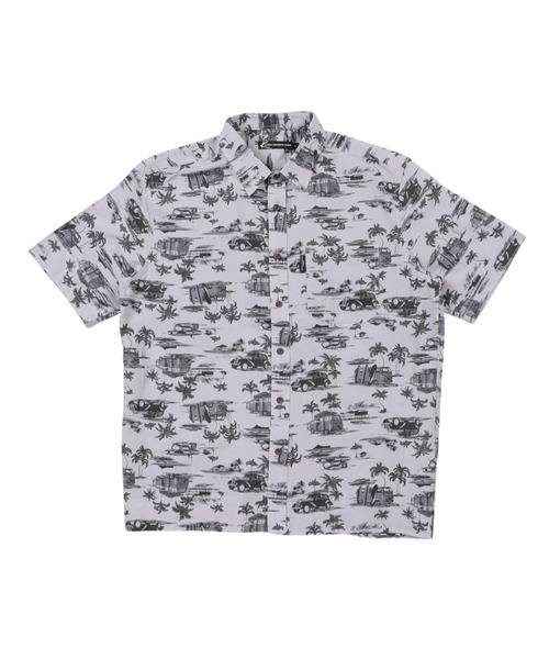 KANSAI YAMAMOTO HOMME(カンサイヤマモトオム)の「【KANSAI YAMAMOTO HOMME/カンサイヤマモトオム】2K629 リップルリゾート柄プリントシャツ/3色展開|アイボリー グレー オレンジ 総柄 開襟 大人カジュアル 夏シャツ(シャツ/ブラウス・メンズ・オレンジ/アイボリー/グレー・MEDIUM/X-LARGE/LARGE)」の11枚目の写真