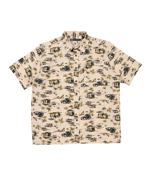 KANSAI YAMAMOTO HOMME(カンサイヤマモトオム)の「【KANSAI YAMAMOTO HOMME/カンサイヤマモトオム】2K629 リップルリゾート柄プリントシャツ/3色展開|アイボリー グレー オレンジ 総柄 開襟 大人カジュアル 夏シャツ(シャツ/ブラウス・メンズ・オレンジ/アイボリー/グレー・MEDIUM/X-LARGE/LARGE)」の12枚目の写真