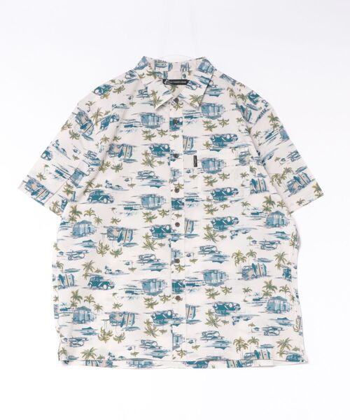 KANSAI YAMAMOTO HOMME(カンサイヤマモトオム)の「【KANSAI YAMAMOTO HOMME/カンサイヤマモトオム】2K629 リップルリゾート柄プリントシャツ/3色展開|アイボリー グレー オレンジ 総柄 開襟 大人カジュアル 夏シャツ(シャツ/ブラウス・メンズ・オレンジ/アイボリー/グレー・MEDIUM/X-LARGE/LARGE)」の14枚目の写真