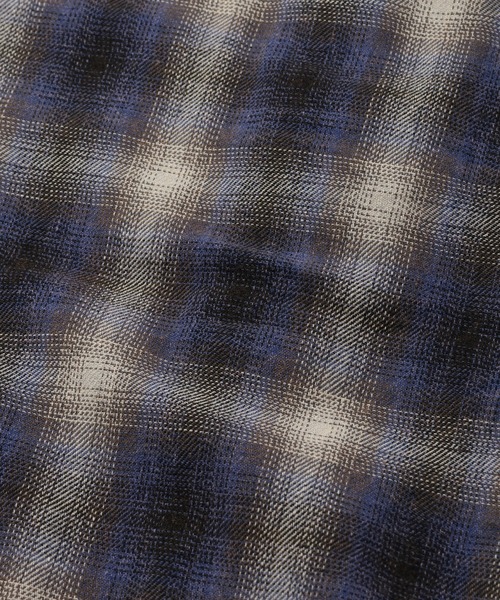 CORPUS TOKYO(コーパス トーキョー)の「【HOUSTON/ヒューストン】VINTAGE OMBRE CHECK FLANNEL SHIRT/ビンテージ加工 オンブレチェック フランネルシャツ(シャツ/ブラウス・メンズ・グリーン/ネイビー/レッド・M/L/XL)」の13枚目の写真