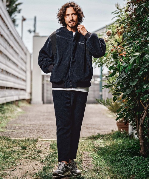 1minute 1second(ワンミニットワンセカンド)の「mj11688-boa × faux leather combination stadium jacket ボアスタジアムジャンパー(1M26A110)(スタジャン・メンズ・ネイビー/グレー/ブラック・S/M/L/XL)」の19枚目の写真