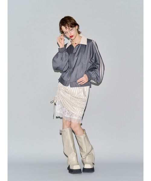 jouetie（ジュエティ）の「【LONSDALE×jouetie】ドロストスカート（スカート・レディース・ボルドー/アイボリー/ブラック・FREE）」の14枚目の写真