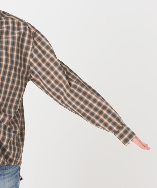 Spick & Span(スピックアンドスパン)の「《一部店舗+WEB限定》Checked Gathered String Shirt(シャツ/ブラウス・レディース・ブラウン・FREE)」の6枚目の写真