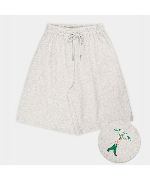 PIGMENT(ピグメント)の「ハーフサマーウォークパンツ (YZPT2604113)(その他パンツ・レディース・オートミール/ネイビー・FREE)」の2枚目の写真