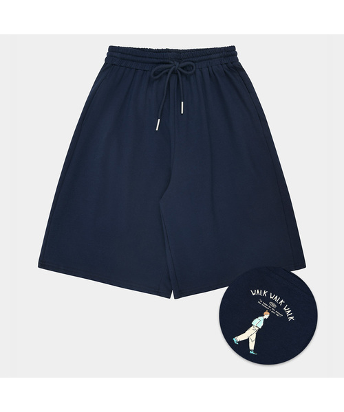 PIGMENT(ピグメント)の「ハーフサマーウォークパンツ (YZPT2604113)(その他パンツ・レディース・オートミール/ネイビー・FREE)」の1枚目の写真