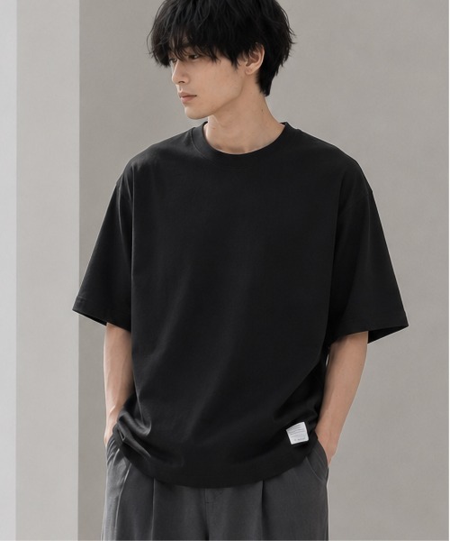 NO WAY(ノーウェイ)の「/Bd/天竺 半袖クルーネックTシャツ(Tシャツ/カットソー・メンズ・ブラック/グレー・LARGE/X-LARGE/MEDIUM)」の1枚目の写真