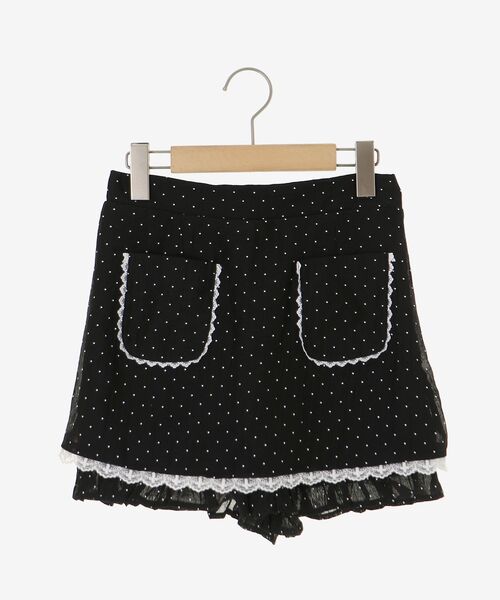 MAJESTIC LEGON(マジェスティックレゴン)の「レーストリムポケットミニスカパン(スカート・レディース・ホワイト系その他/ブラック系その他・MEDIUM)」の14枚目の写真
