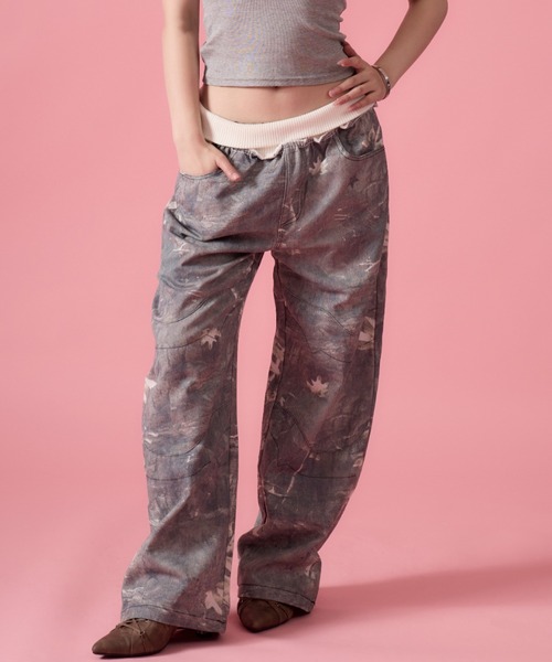 mindseeker girls(マインドシーカーガールズ)の「Ribbed Waist Realtree Pants / リブウエストリアルツリーパンツ(スウェットパンツ・レディース・グリーン・S/M)」の1枚目の写真