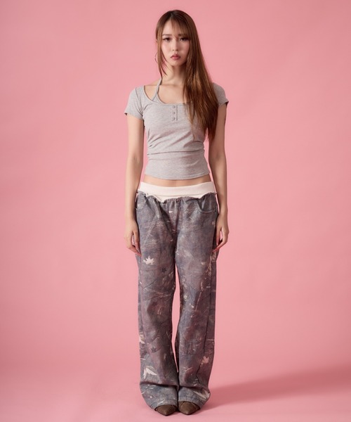 mindseeker girls(マインドシーカーガールズ)の「Ribbed Waist Realtree Pants / リブウエストリアルツリーパンツ(スウェットパンツ・レディース・グリーン・S/M)」の9枚目の写真
