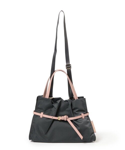 Demi-Luxe BEAMS(デミルクス ビームス)の「VIOLAd’ORO / BIANCA クロア ナイロン トートバッグ M(トートバッグ・レディース・ブラック系その他4/ブラック/チャコールグレー/カーキ/ブラウン系その他4・ONE SIZE)」の7枚目の写真