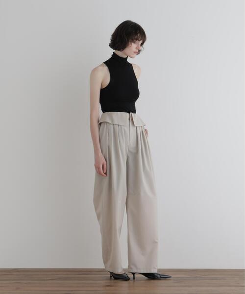 LE PHIL(ルフィル)の「◆ドライウールターンバックパンツ(その他パンツ・レディース・ブラック系その他/ベージュ・0/1)」の10枚目の写真