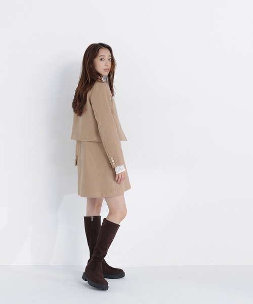 NATURAL BEAUTY BASIC(ナチュラルビューティーベーシック)の「<CanCam.jp掲載>ツイード SETUP ブルゾン(ブルゾン・レディース・ブラック系その他2/キャメル・LARGE/MEDIUM/SMALL)」の17枚目の写真