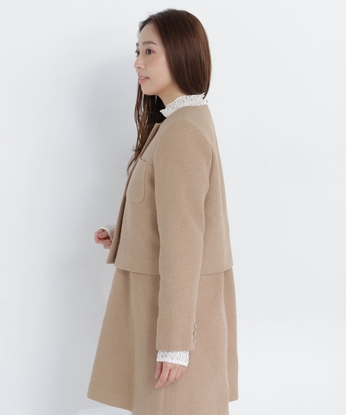 NATURAL BEAUTY BASIC(ナチュラルビューティーベーシック)の「<CanCam.jp掲載>ツイード SETUP ブルゾン(ブルゾン・レディース・ブラック系その他2/キャメル・LARGE/MEDIUM/SMALL)」の19枚目の写真
