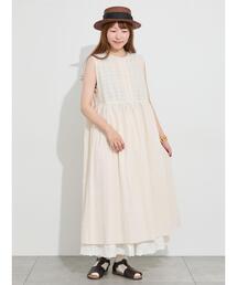 【販路限定】レースノースリワンピース