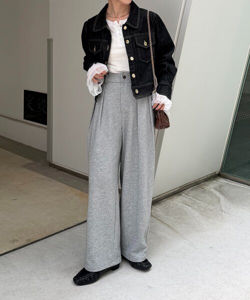 Thevon（ゼボン）の「2タックスウェットパンツ（スウェットパンツ・レディース・ライトグレー・S/M）」の9枚目の写真
