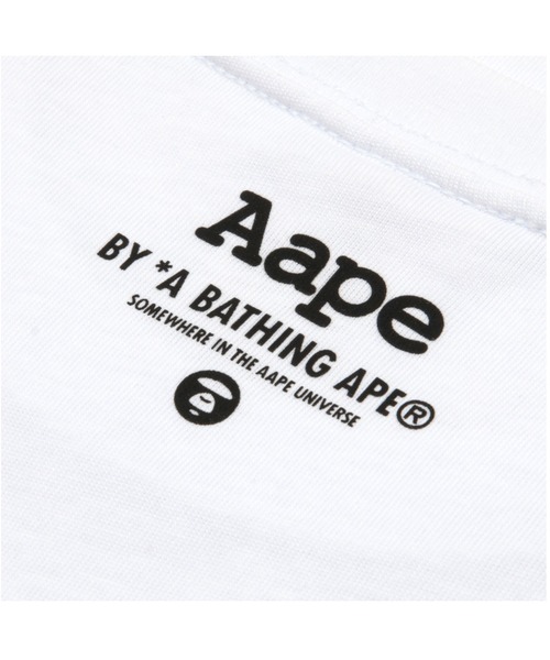 AAPE BY A BATHING APE(エーエイプバイアベイシングエイプ)の「AAPE BASIC TEE(Tシャツ/カットソー・メンズ・ブラック/ホワイト/バーガンディー・X-LARGE/MEDIUM/SMALL/LARGE/XX-LARGE)」の6枚目の写真