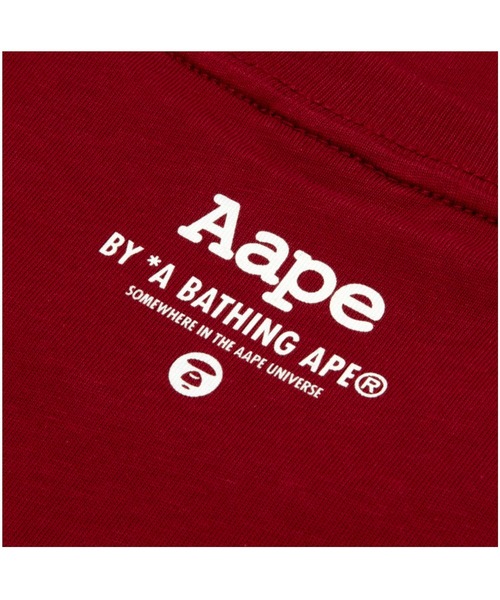 AAPE BY A BATHING APE(エーエイプバイアベイシングエイプ)の「AAPE BASIC TEE(Tシャツ/カットソー・メンズ・ブラック/ホワイト/バーガンディー・X-LARGE/MEDIUM/SMALL/LARGE/XX-LARGE)」の12枚目の写真
