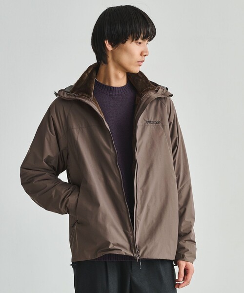 MARMOT(マーモット)の「【別注】<Marmot>2-IN1 3WAY ジャケット(ブルゾン・メンズ・ブラック/ダークブラウン・M/L/XL)」の1枚目の写真