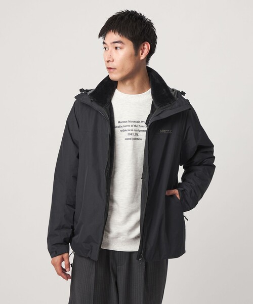 MARMOT(マーモット)の「【別注】<Marmot>2-IN1 3WAY ジャケット(ブルゾン・メンズ・ブラック/ダークブラウン・M/L/XL)」の2枚目の写真