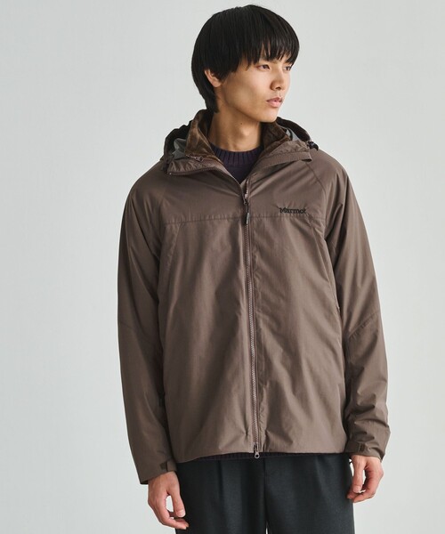 MARMOT(マーモット)の「【別注】<Marmot>2-IN1 3WAY ジャケット(ブルゾン・メンズ・ブラック/ダークブラウン・M/L/XL)」の4枚目の写真