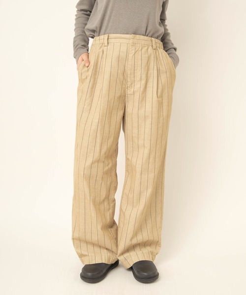RNA-N(アールエヌエーエヌ)の「R4496 ストライプコーデュロイパンツ(その他パンツ・レディース・ブラック/ベージュ・FREE)」の6枚目の写真