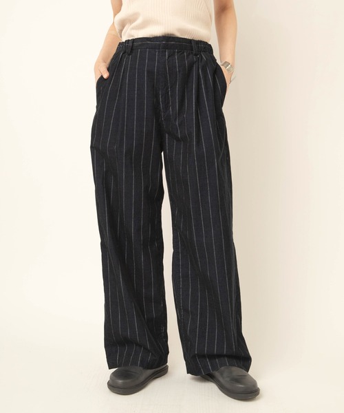 RNA-N(アールエヌエーエヌ)の「R4496 ストライプコーデュロイパンツ(その他パンツ・レディース・ブラック/ベージュ・FREE)」の4枚目の写真