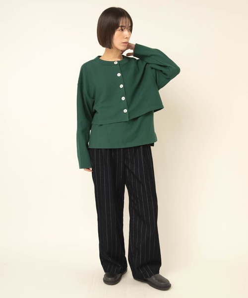 RNA-N(アールエヌエーエヌ)の「R4496 ストライプコーデュロイパンツ(その他パンツ・レディース・ブラック/ベージュ・FREE)」の11枚目の写真