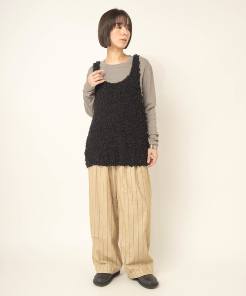 RNA-N(アールエヌエーエヌ)の「R4496 ストライプコーデュロイパンツ(その他パンツ・レディース・ブラック/ベージュ・FREE)」の12枚目の写真