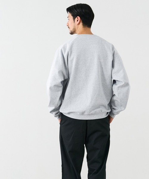coca(coca)(コカ)の「COTTON from the U.S.ラグラントレーナー(スウェット・メンズ・レッド/ブラック/グレー/ダークグリーン・M/L/XL)」の7枚目の写真