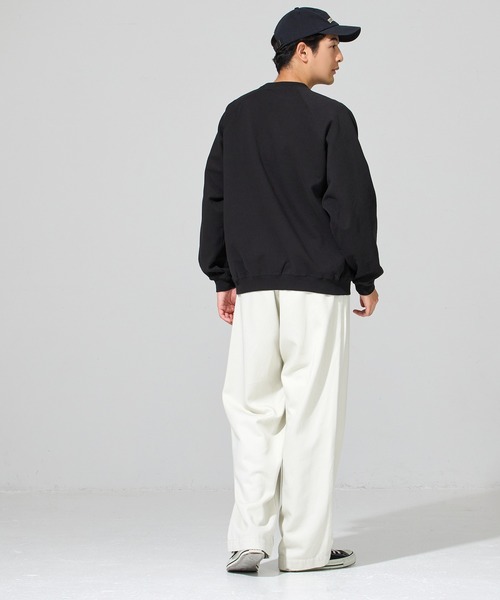 coca(coca)(コカ)の「COTTON from the U.S.ラグラントレーナー(スウェット・メンズ・レッド/ブラック/グレー/ダークグリーン・M/L/XL)」の11枚目の写真