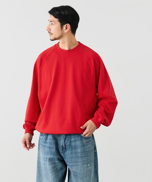 coca(coca)(コカ)の「COTTON from the U.S.ラグラントレーナー(スウェット・メンズ・レッド/ブラック/グレー/ダークグリーン・M/L/XL)」の13枚目の写真