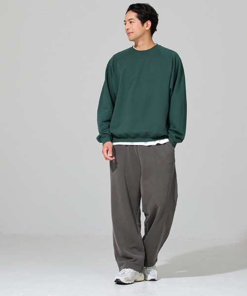 coca(coca)(コカ)の「COTTON from the U.S.ラグラントレーナー(スウェット・メンズ・レッド/ブラック/グレー/ダークグリーン・M/L/XL)」の16枚目の写真