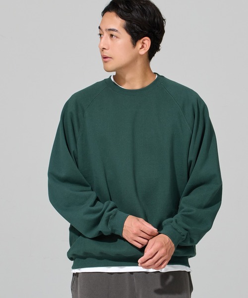 coca(coca)(コカ)の「COTTON from the U.S.ラグラントレーナー(スウェット・メンズ・レッド/ブラック/グレー/ダークグリーン・M/L/XL)」の18枚目の写真