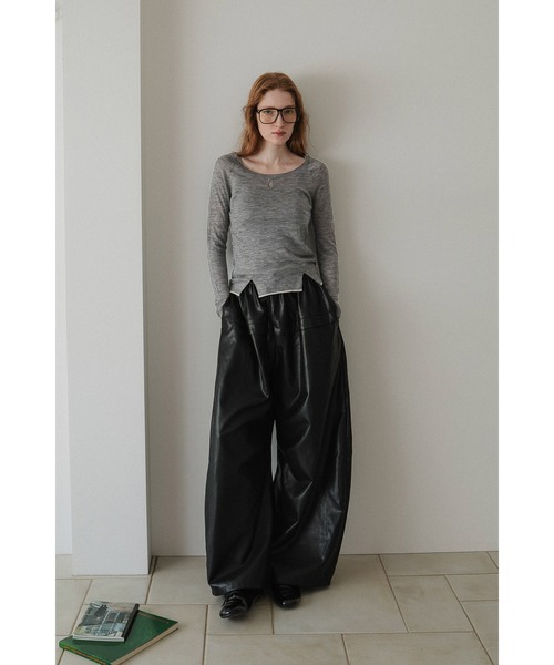 tento(テント)の「2Way Crewneck Knit Sweater(ニット/セーター・レディース・ブラウン/アイボリー/グレー・FREE)」の16枚目の写真