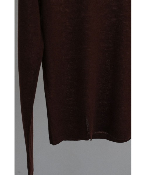 tento(テント)の「2Way Crewneck Knit Sweater(ニット/セーター・レディース・ブラウン/アイボリー/グレー・FREE)」の8枚目の写真