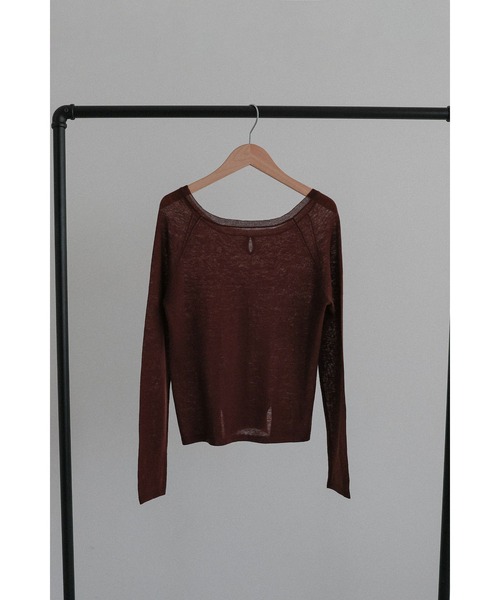 tento(テント)の「2Way Crewneck Knit Sweater(ニット/セーター・レディース・ブラウン/アイボリー/グレー・FREE)」の12枚目の写真