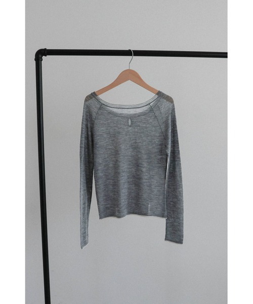 tento(テント)の「2Way Crewneck Knit Sweater(ニット/セーター・レディース・ブラウン/アイボリー/グレー・FREE)」の15枚目の写真