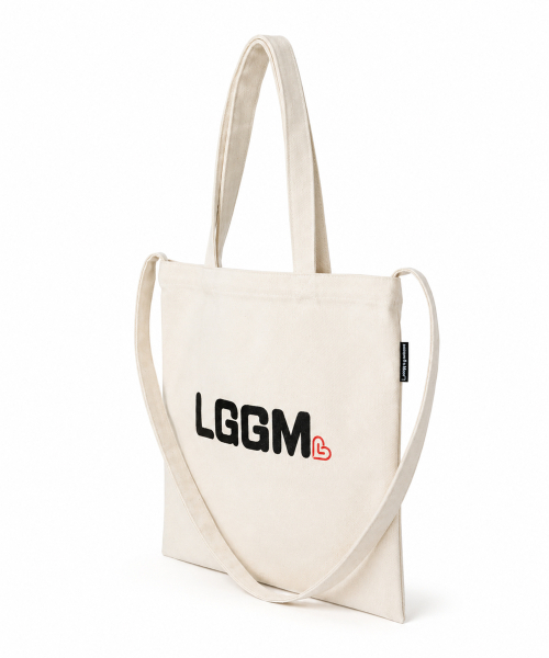 LENGAGEMENT（ランガージュマン）の「LGGMロゴツーウェイキャンバスバッグ[アイボリー]（エコバッグ/サブバッグ・レディース・その他・FREE）」の4枚目の写真