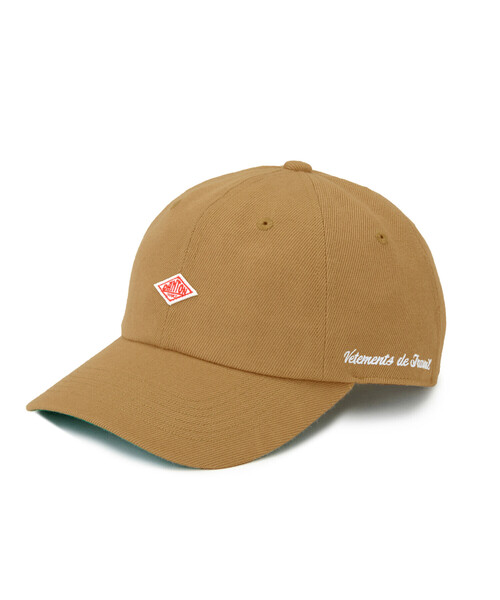 DANTON（ダントン）の「Polyester Serge 6-Panel Cap（キャップ・レディース・チャコール/キャメル/ブラック・F）」の3枚目の写真