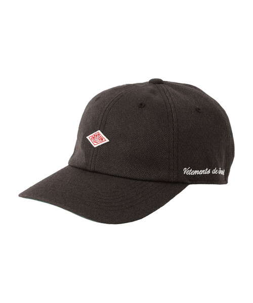 DANTON（ダントン）の「Polyester Serge 6-Panel Cap（キャップ・レディース・チャコール/キャメル/ブラック・F）」の2枚目の写真