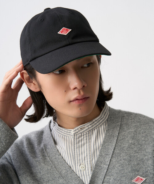 DANTON（ダントン）の「Polyester Serge 6-Panel Cap（キャップ・レディース・チャコール/キャメル/ブラック・F）」の5枚目の写真