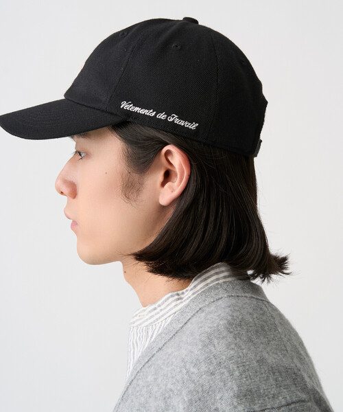 DANTON（ダントン）の「Polyester Serge 6-Panel Cap（キャップ・レディース・チャコール/キャメル/ブラック・F）」の6枚目の写真