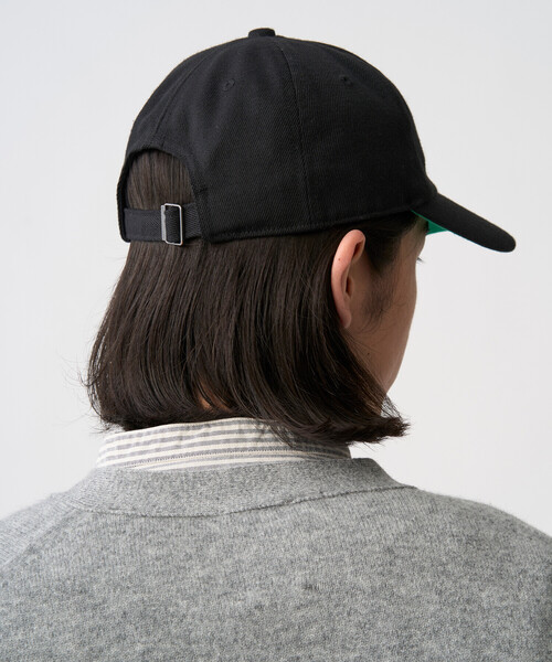 DANTON（ダントン）の「Polyester Serge 6-Panel Cap（キャップ・レディース・チャコール/キャメル/ブラック・F）」の7枚目の写真