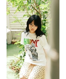 ハードコアチョコレート（ハードコアチョコレート）の「ガチャピン・ムック（バニラホワイト）（Tシャツ/カットソー）」