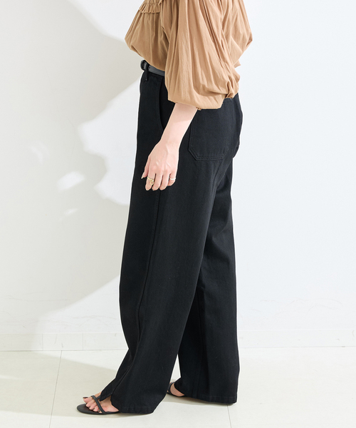B.C STOCK(ベーセーストック)の「ウォッシャブル / DU JOUR / デュ ジュール BARREL BAKER JEAN(デニムパンツ・レディース・ブラック/ネイビー・38/36)」の7枚目の写真