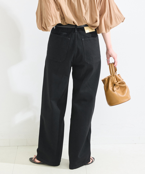 B.C STOCK(ベーセーストック)の「ウォッシャブル / DU JOUR / デュ ジュール BARREL BAKER JEAN(デニムパンツ・レディース・ブラック/ネイビー・38/36)」の8枚目の写真