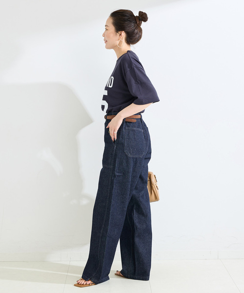 B.C STOCK(ベーセーストック)の「ウォッシャブル / DU JOUR / デュ ジュール BARREL BAKER JEAN(デニムパンツ・レディース・ブラック/ネイビー・38/36)」の10枚目の写真