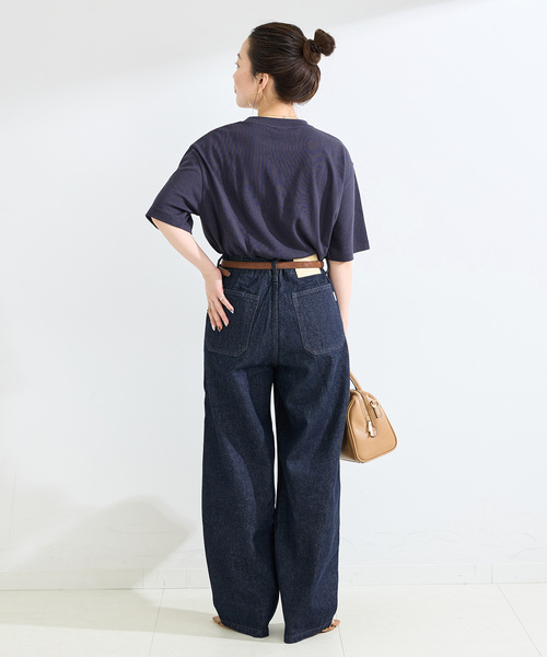 B.C STOCK(ベーセーストック)の「ウォッシャブル / DU JOUR / デュ ジュール BARREL BAKER JEAN(デニムパンツ・レディース・ブラック/ネイビー・38/36)」の11枚目の写真