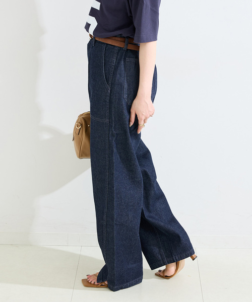 B.C STOCK(ベーセーストック)の「ウォッシャブル / DU JOUR / デュ ジュール BARREL BAKER JEAN(デニムパンツ・レディース・ブラック/ネイビー・38/36)」の13枚目の写真